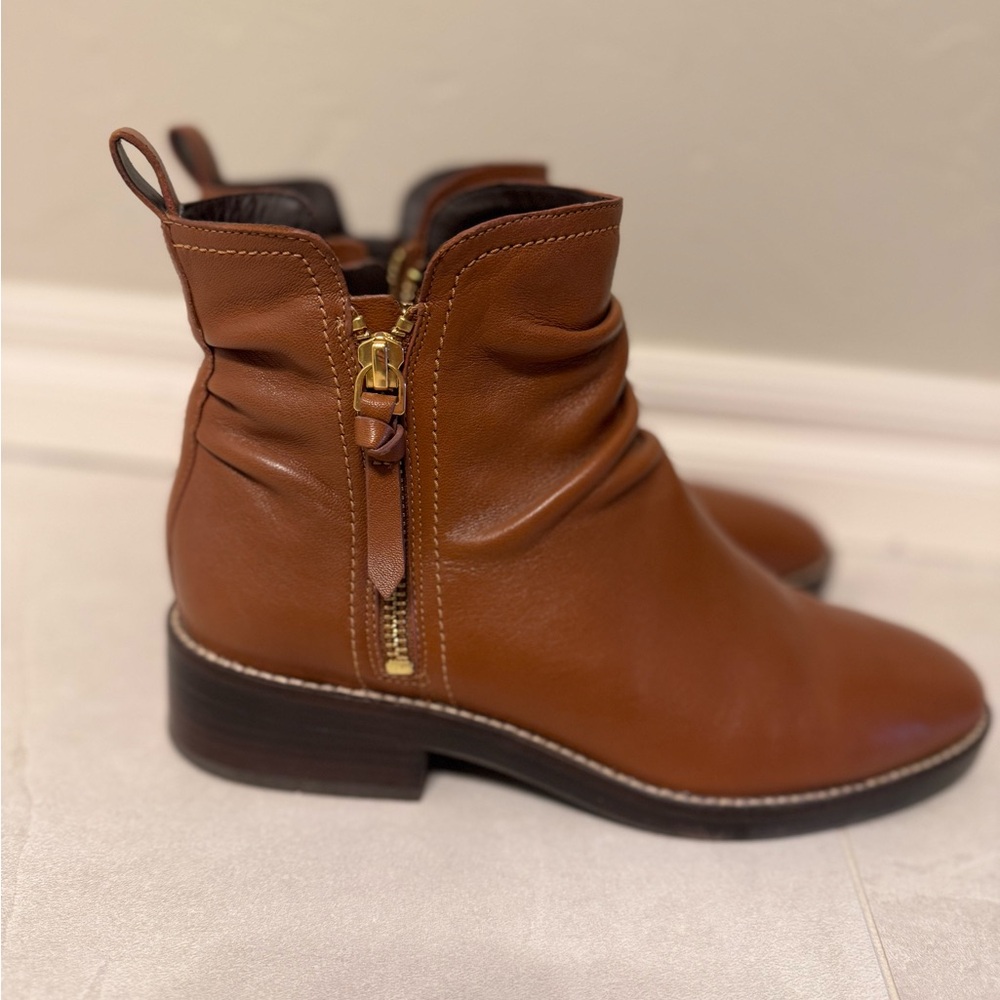 Cole Haan Brown Leather Ankle Booties